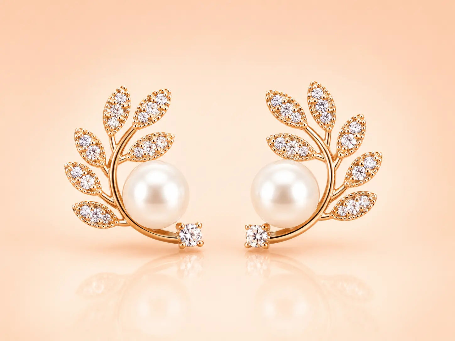 Pearl Bloom Anti Tarnish Stud Earrings