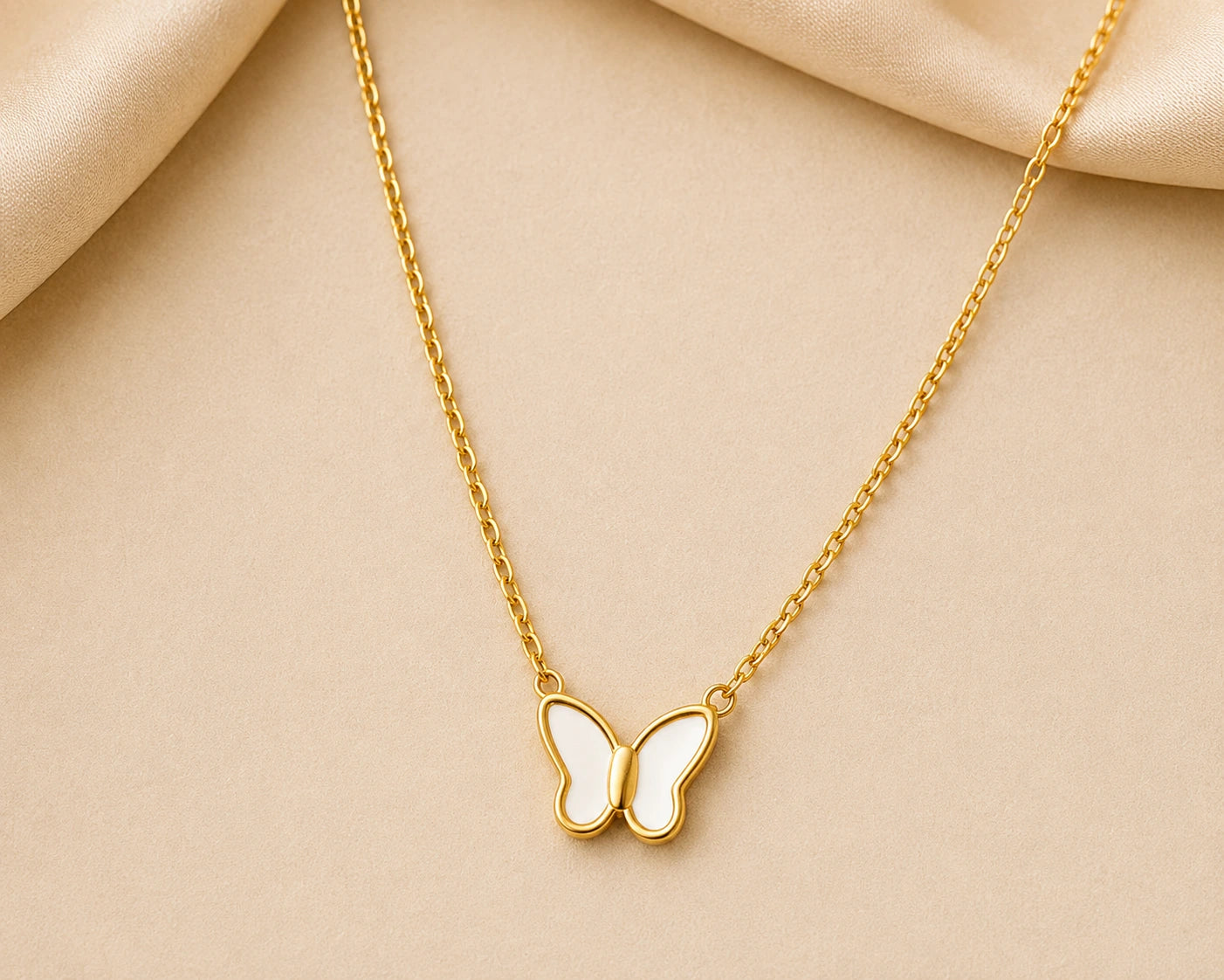 Butterfly Glow Anti Tarnish Necklace