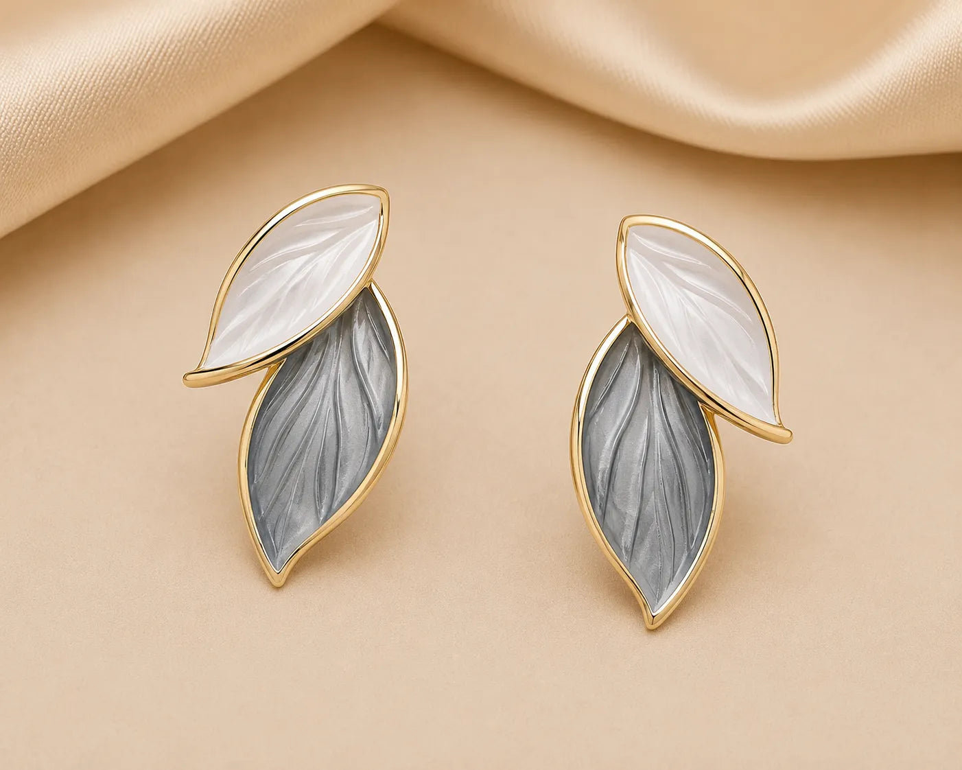 Silver Leaf Anti Tarnish Earrings